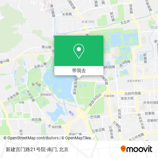 新建宫门路21号院-南门地图