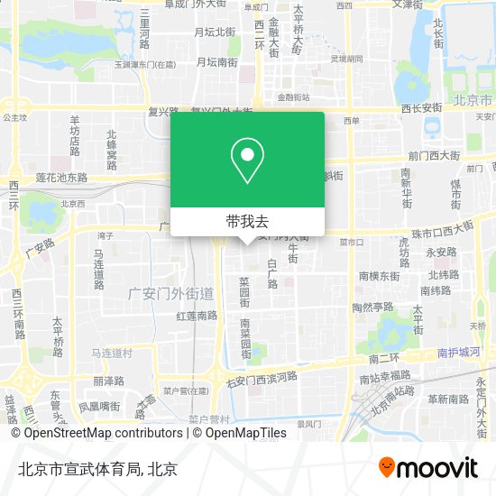 北京市宣武体育局地图