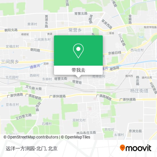 远洋一方润园-北门地图