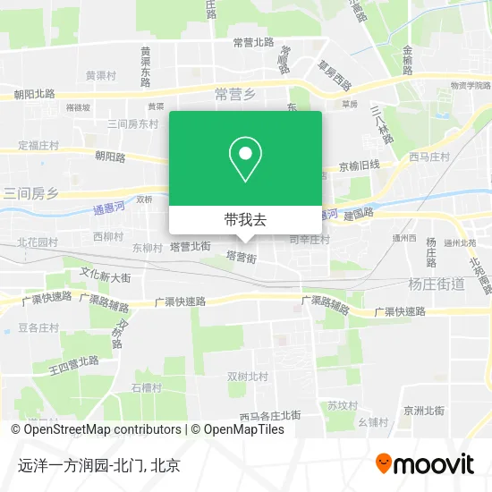 远洋一方润园-北门地图