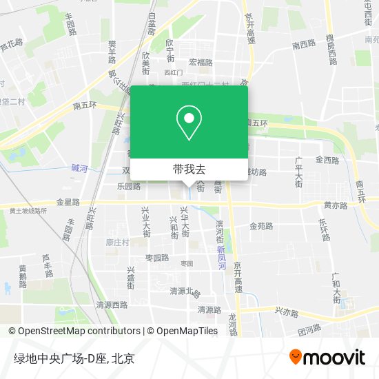 绿地中央广场-D座地图