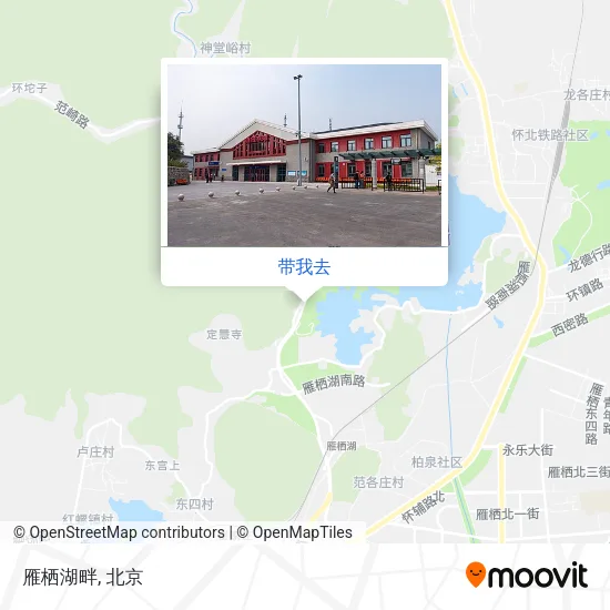 雁栖湖畔地图
