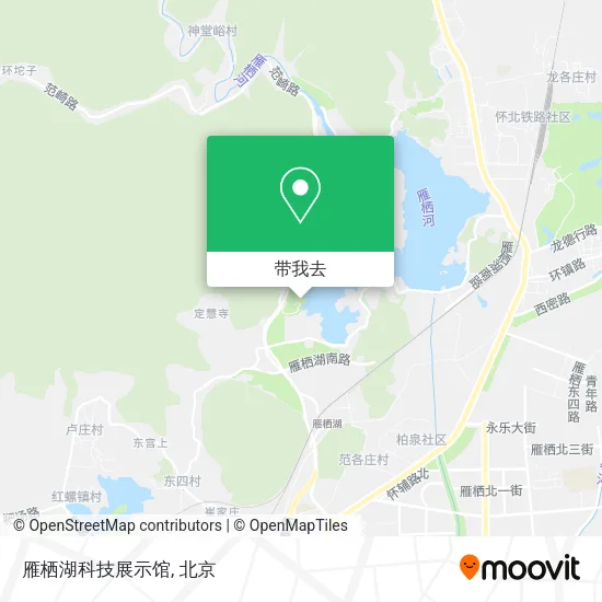 雁栖湖科技展示馆地图