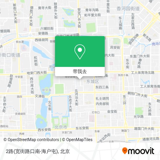 2路(宽街路口南-海户屯)地图