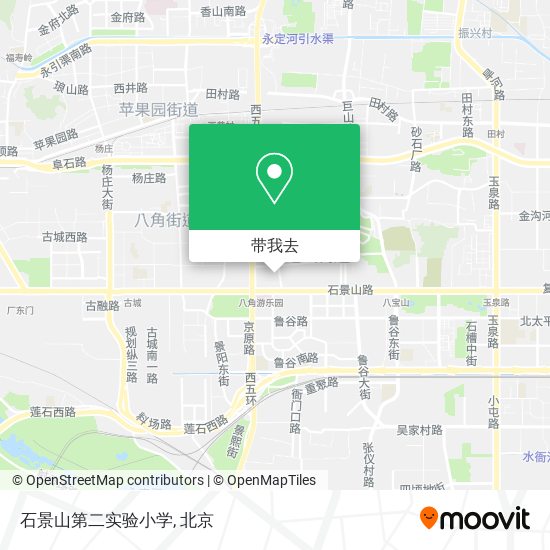 石景山第二实验小学地图