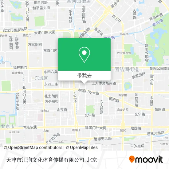 天津市汇润文化体育传播有限公司地图