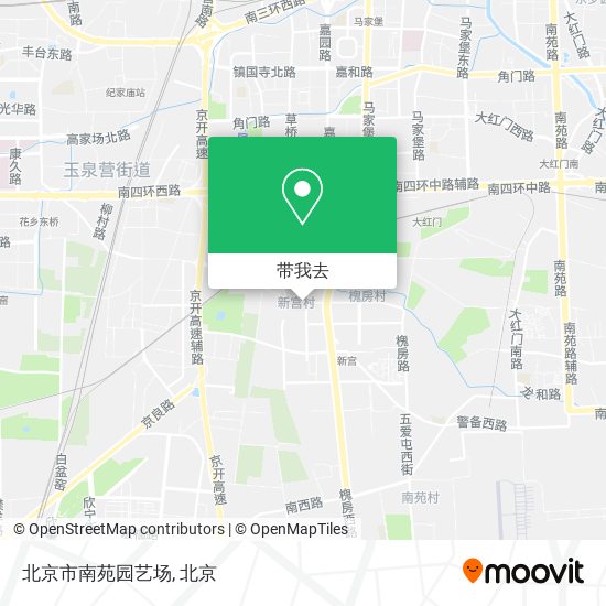 北京市南苑园艺场地图