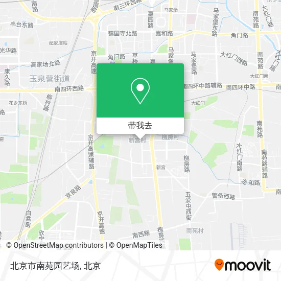 北京市南苑园艺场地图