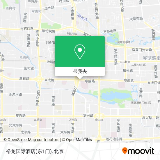 裕龙国际酒店(东1门)地图