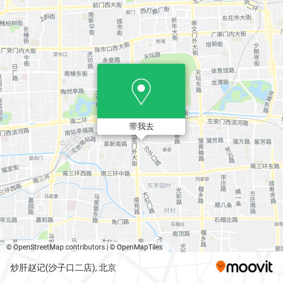 炒肝赵记(沙子口二店)地图
