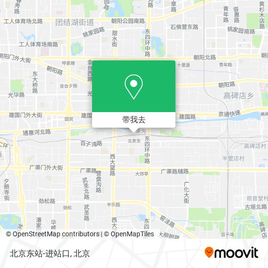 北京东站-进站口地图