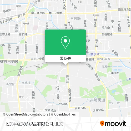 北京丰红兴纺织品有限公司地图