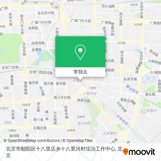 北京市朝阳区十八里店乡十八里河村综治工作中心地图
