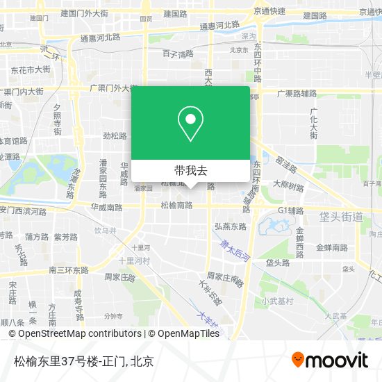 松榆东里37号楼-正门地图