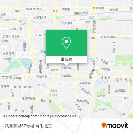 武圣东里37号楼-4门地图