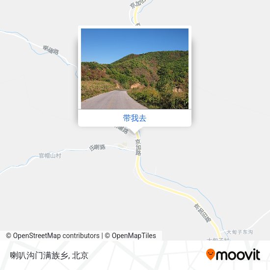 喇叭沟门满族乡地图