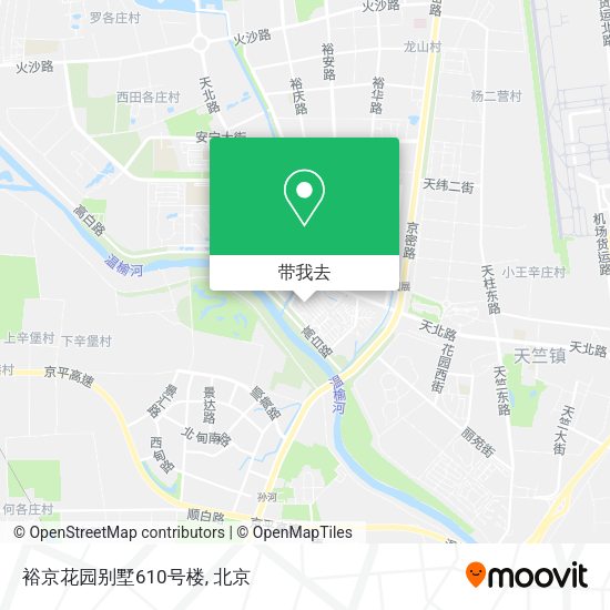 裕京花园别墅610号楼地图