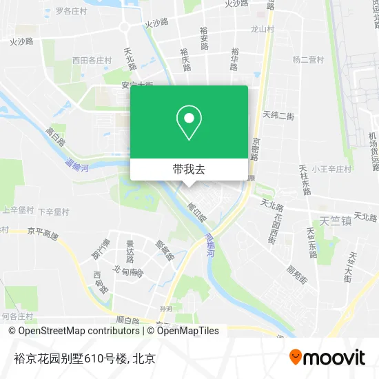 裕京花园别墅610号楼地图