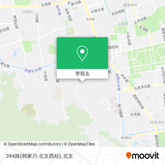 394路(韩家川-北京西站)地图