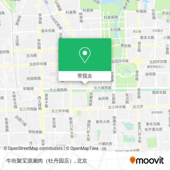 牛街聚宝源涮肉（牡丹园店）地图