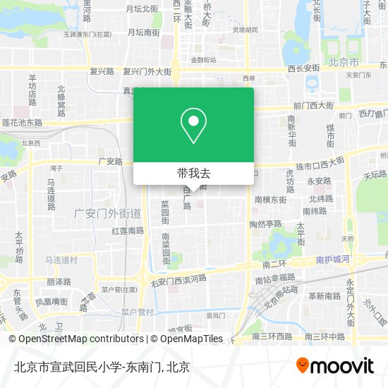 北京市宣武回民小学-东南门地图