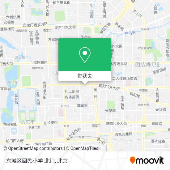 东城区回民小学-北门地图