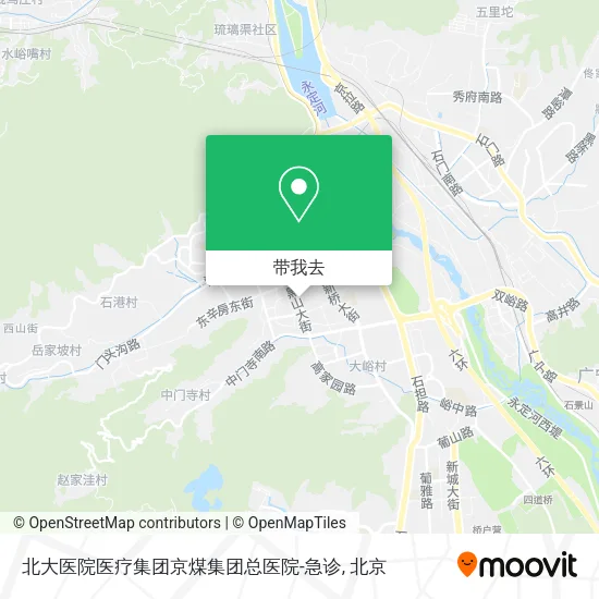 北大医院医疗集团京煤集团总医院-急诊地图