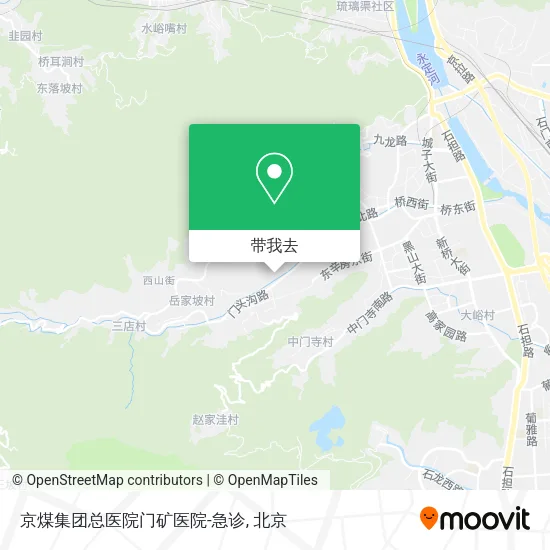 京煤集团总医院门矿医院-急诊地图