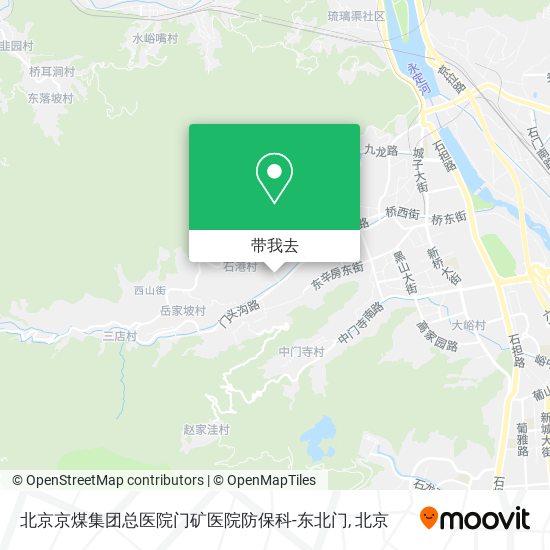 北京京煤集团总医院门矿医院防保科-东北门地图