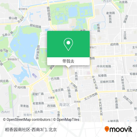 稻香园南社区-西南3门地图
