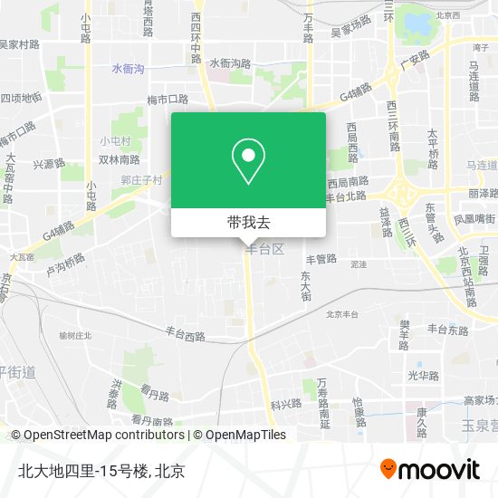 北大地四里-15号楼地图