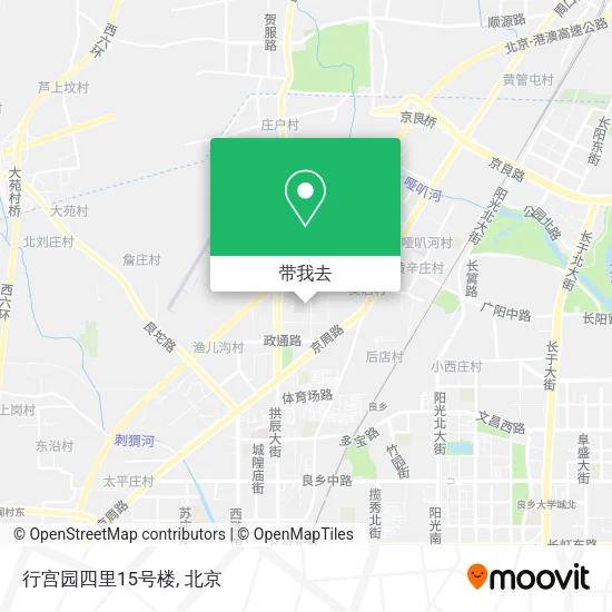 行宫园四里15号楼地图