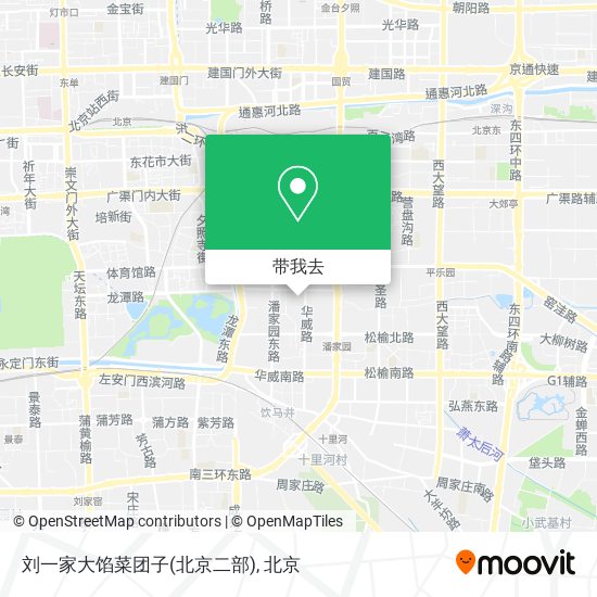 刘一家大馅菜团子(北京二部)地图