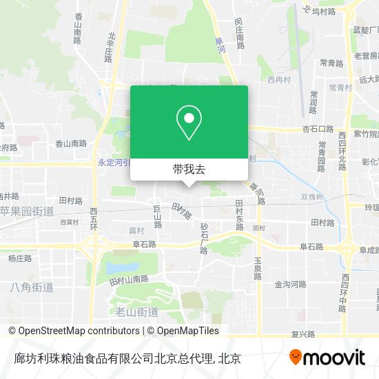廊坊利珠粮油食品有限公司北京总代理地图