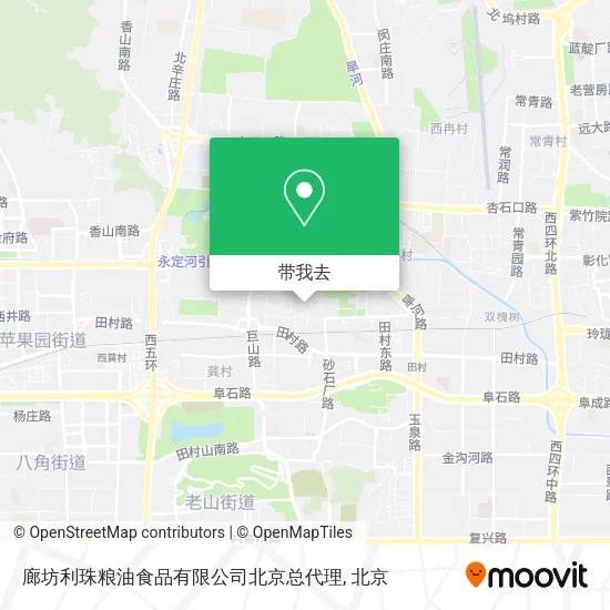 廊坊利珠粮油食品有限公司北京总代理地图