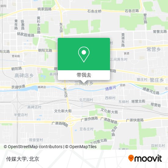 传媒大学地图