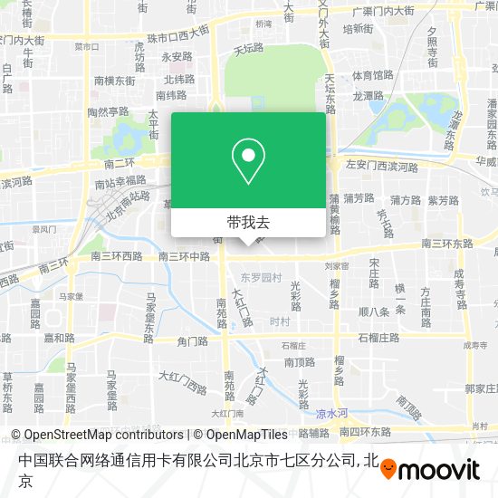 中国联合网络通信用卡有限公司北京市七区分公司地图