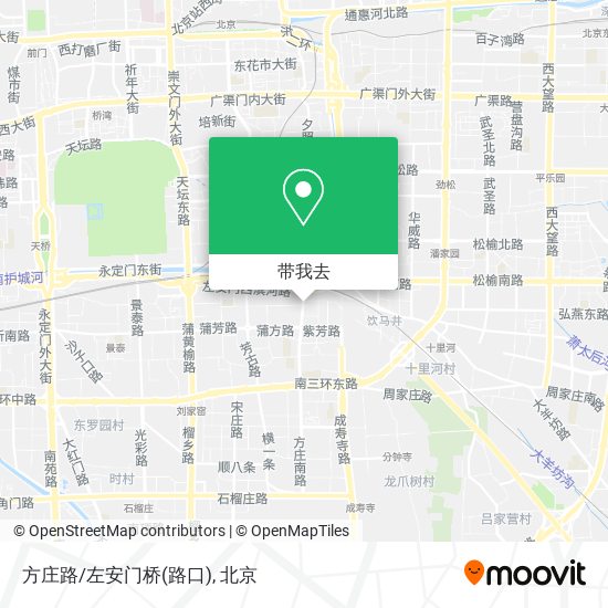 方庄路/左安门桥(路口)地图