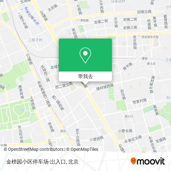 金榜园小区停车场-岀入口地图
