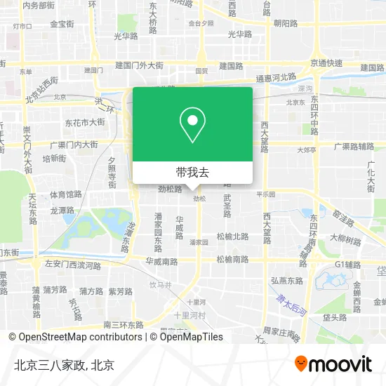 北京三八家政地图