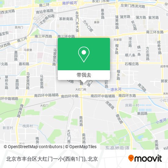 北京市丰台区大红门一小(西南1门)地图