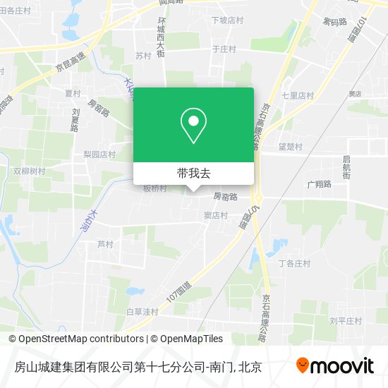 房山城建集团有限公司第十七分公司-南门地图