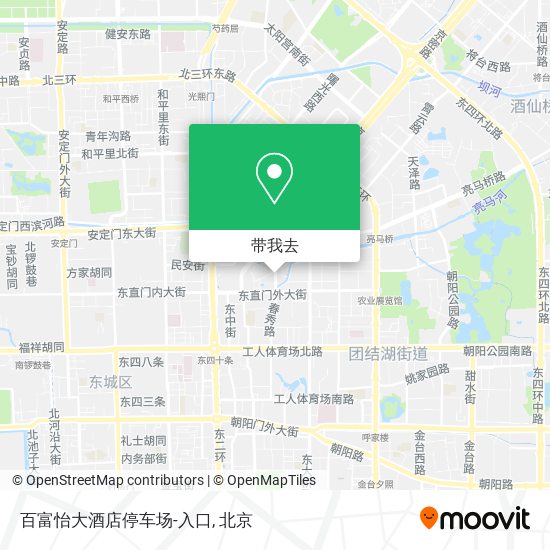 百富怡大酒店停车场-入口地图