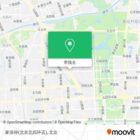 家倍得(北京北四环店)地图