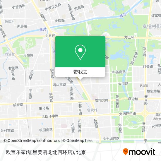 欧宝乐家(红星美凯龙北四环店)地图