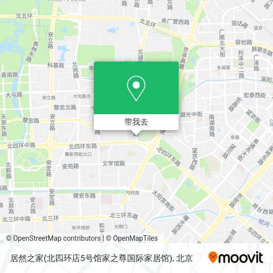 居然之家(北四环店5号馆家之尊国际家居馆)地图