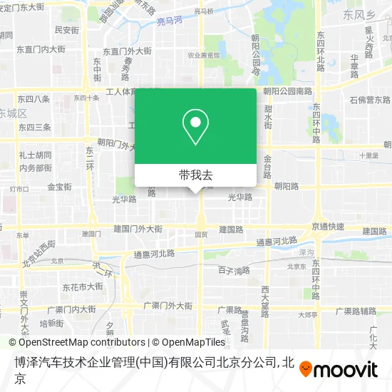 博泽汽车技术企业管理(中国)有限公司北京分公司地图