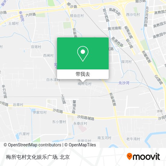 梅所屯村文化娱乐广场地图
