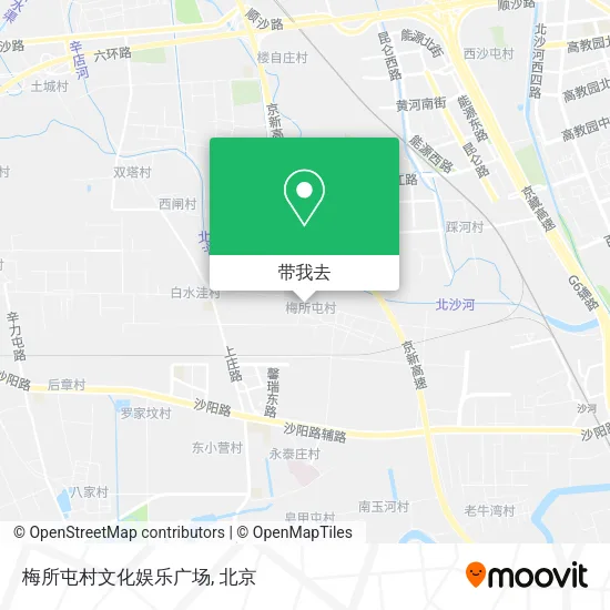 梅所屯村文化娱乐广场地图