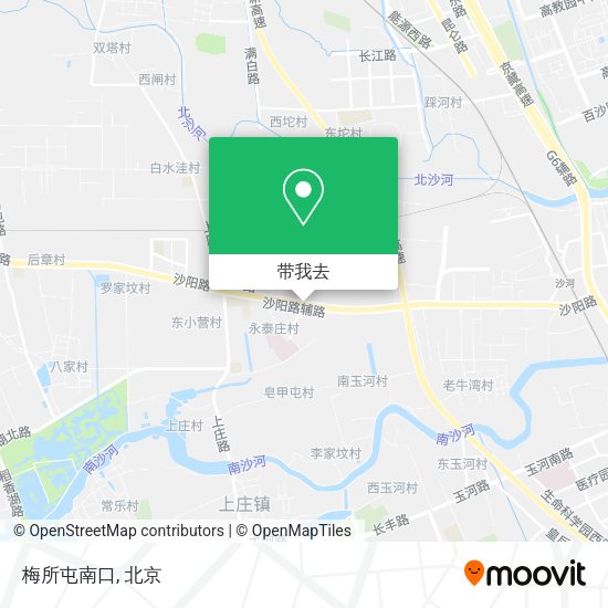 梅所屯南口地图